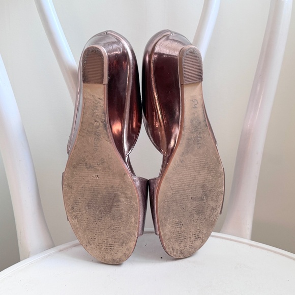 Vintage Wedge Heel Sandals Shoes sz 7 - Picture 4 of 4